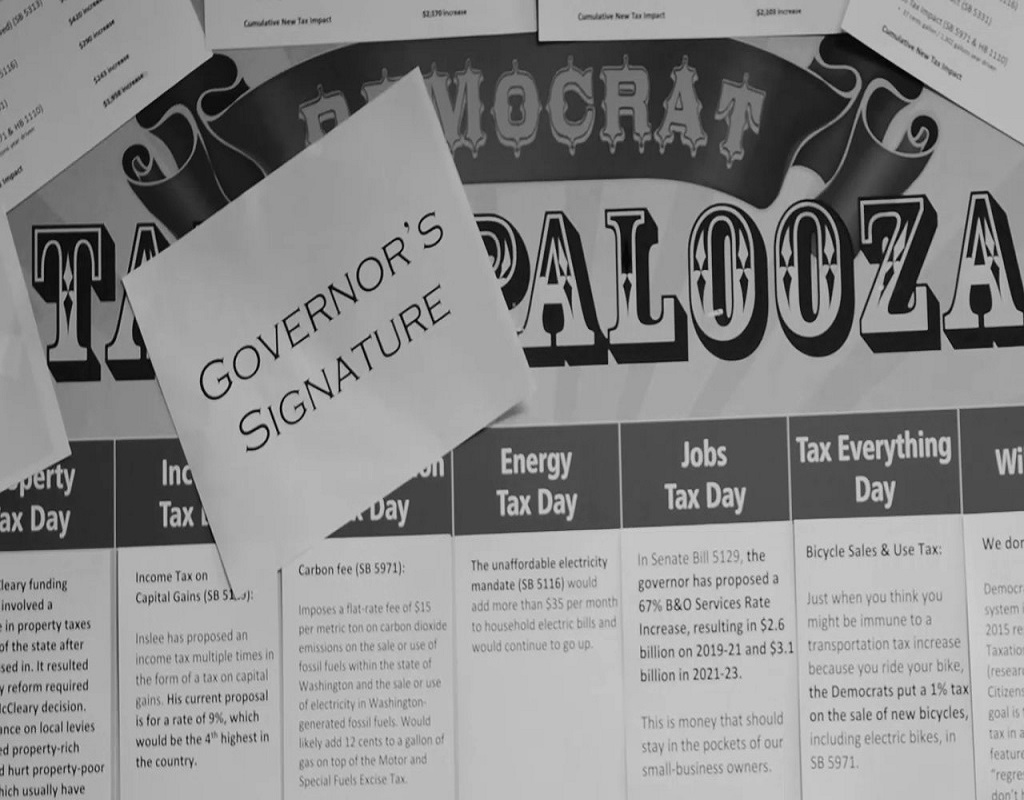 Taxapalooza 2019 culminates with Governor Inslee signing the budget from Majority Democrats in the State Legislature