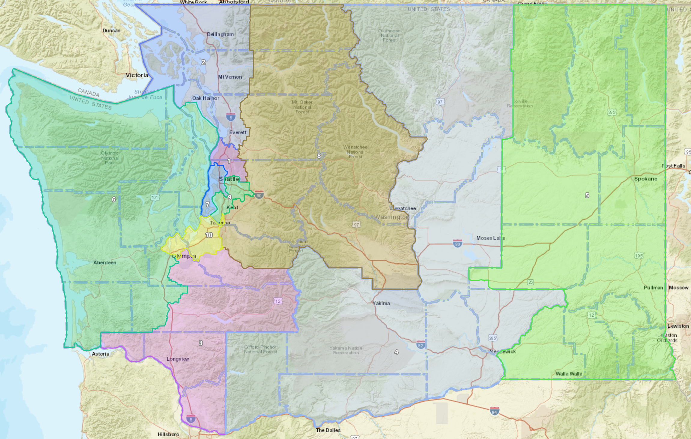 Commissioner Fain releases straightforward plan  for Washington’s new congressional districts